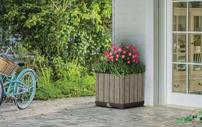 Signature Square Planter - Ashwood Brown