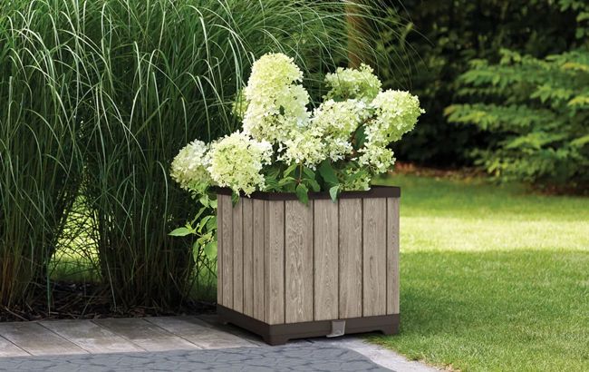 Signature Square Planter - Ashwood Brown