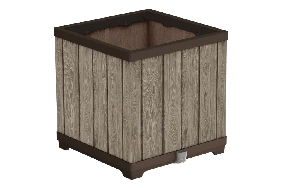 Signature Square Planter - Ashwood Brown