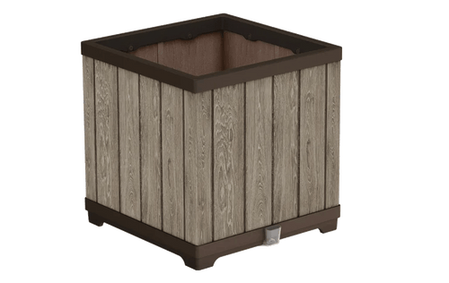 Signature Square Planter - Ashwood Brown