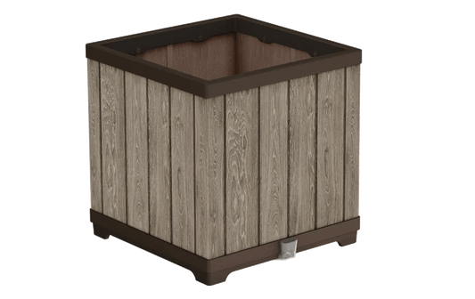 Signature Square Planter - Ashwood Brown