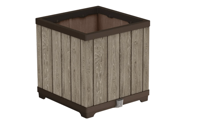 Signature Square Planter - Ashwood Brown