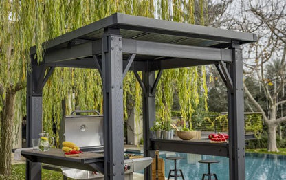 Signature Grill Gazebo - Ashwood Brown