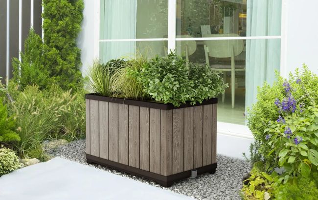 Signature Rectangular Planter - Ashwood Brown
