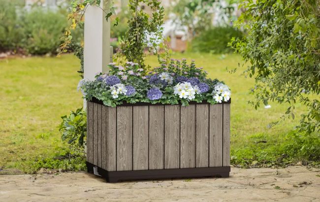 Signature Rectangular Planter - Ashwood Brown