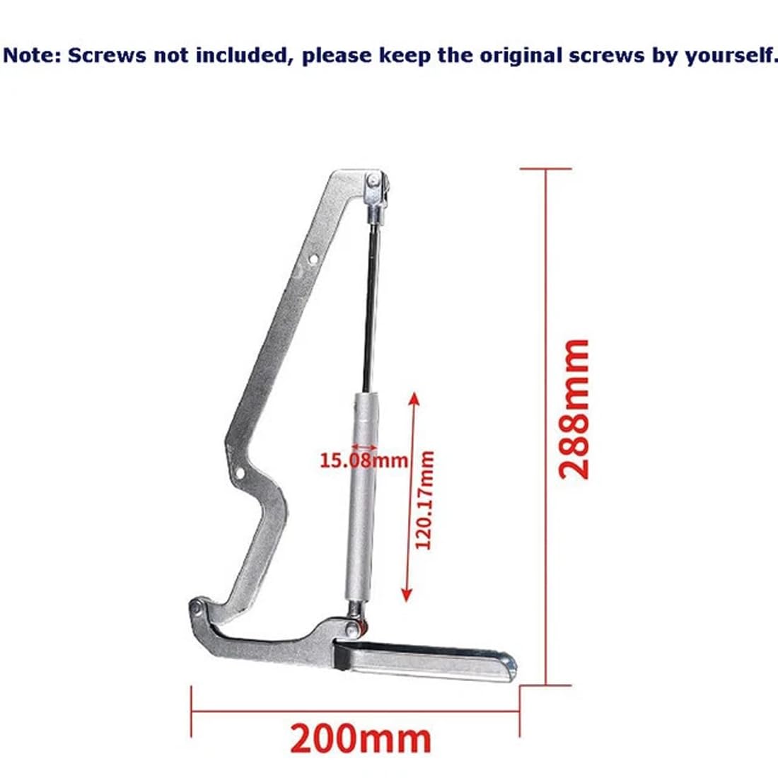 FiTspi Lid Piston Shock Hinge Support Gas Strut 120N for Keter Hinge Store It Out Arc/Max/Ace Storage Box Part, Replacement Parts for Keter Storage