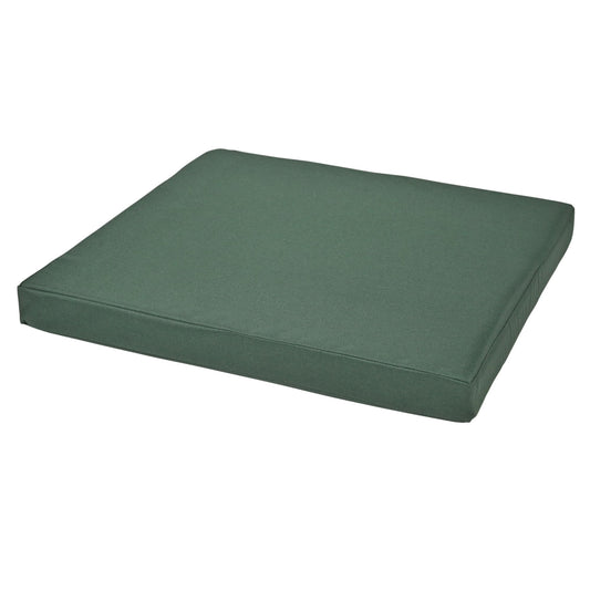 Waterproof Chair Cushion For Rattan Furniture - Outdoors Seat Pads Cushion Pad For Keter CORFU - 54x50x4cm - Removable Cover, Water Resistant Material, Foam - Garden Patio Coffee Shop - Dark Green