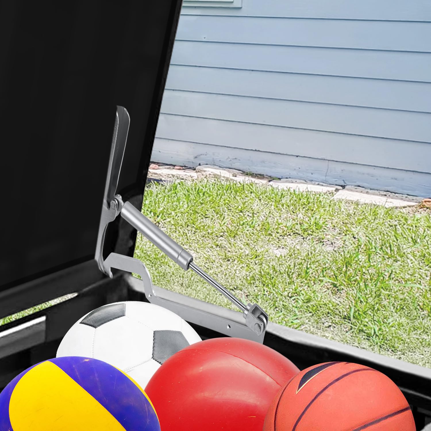 2pcs Lid Piston Shock Hinge Support Gas Strut for Keter Large Deck Boxes, SOP Replacement Part