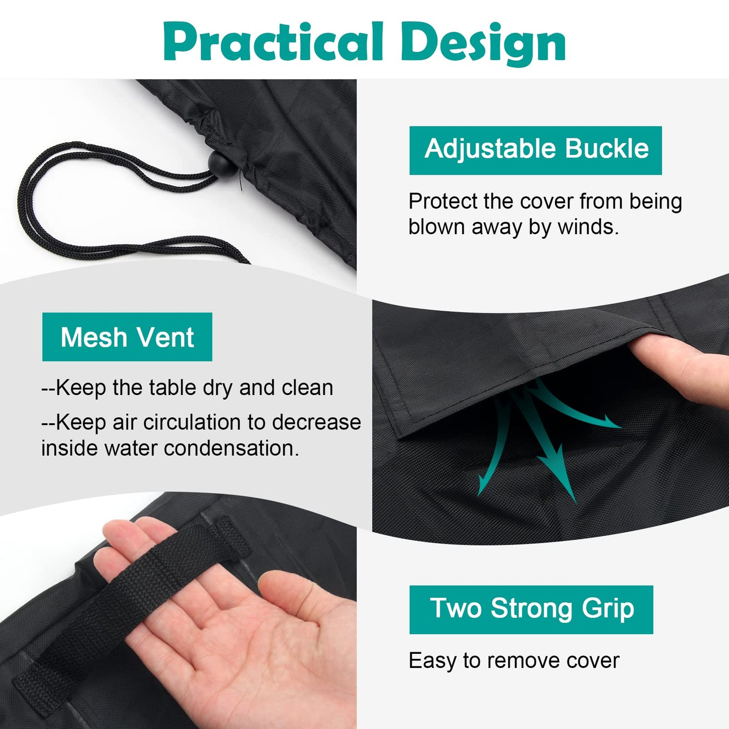 Outdoor Prep Table Cover for Keter Unity Small, Windspeed 420D Patio Table Cover for Keter Unity S, Waterproof (84x61x81cm)