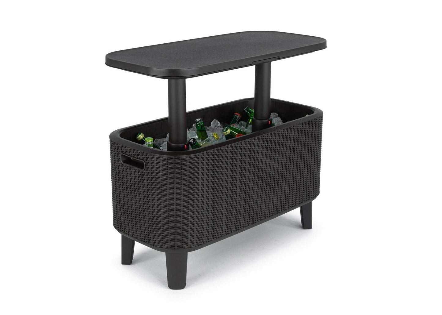 Keter Bevy BAR Cocktail Table, Polypropylene, Anthracite Grey