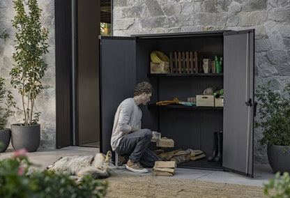 Signature High Store Storage Cabinet - Ashwood Brown