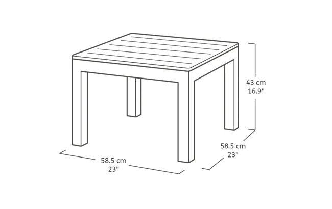 Emma 5 Seater Corner Set - Grey