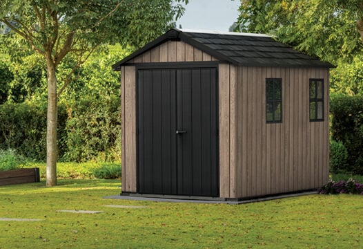 Signature Apex Shed 7.5x9ft - Ashwood Brown