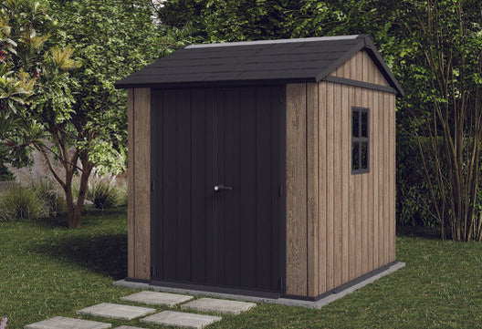 Signature Apex Shed 7x7.5ft - Ashwood Brown