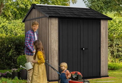 Signature Apex Shed 7x7.5ft - Ashwood Brown