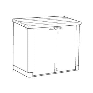 Store It Out Max 1200L Storage Box - Brown