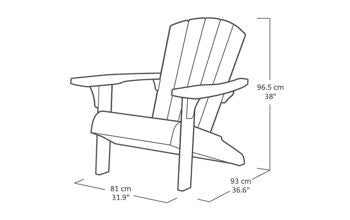 Troy Adirondack Chair - Silver Sage