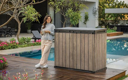 Store It Out Darwin 1150L Storage Box - Ashwood Brown