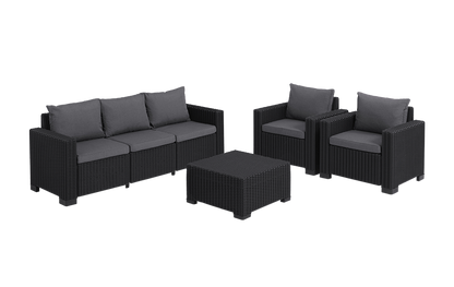California 5 seater Lounge set - Grey